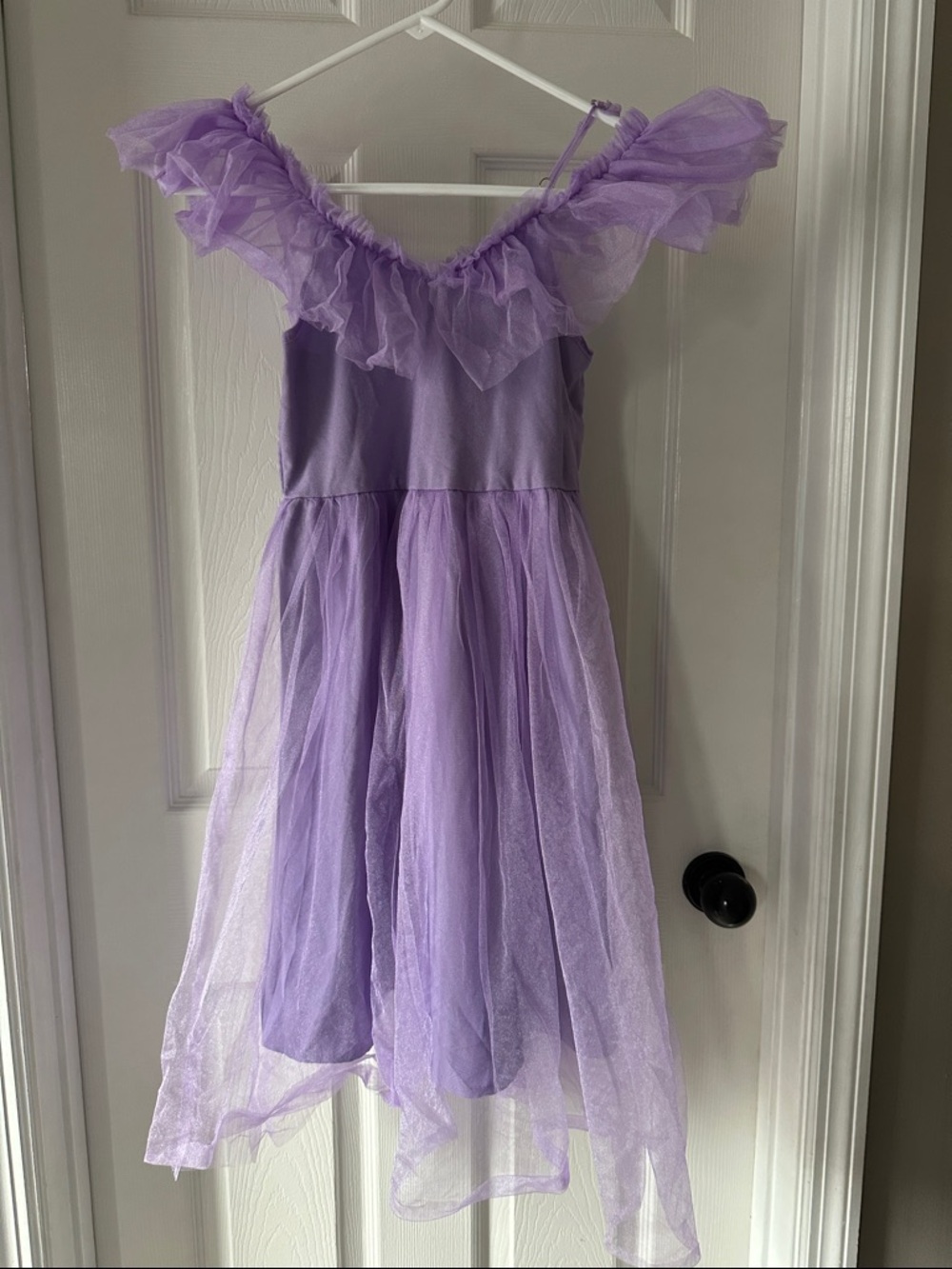Lilac Tulle Ruffle Kids Dress - Party & Special Occasion